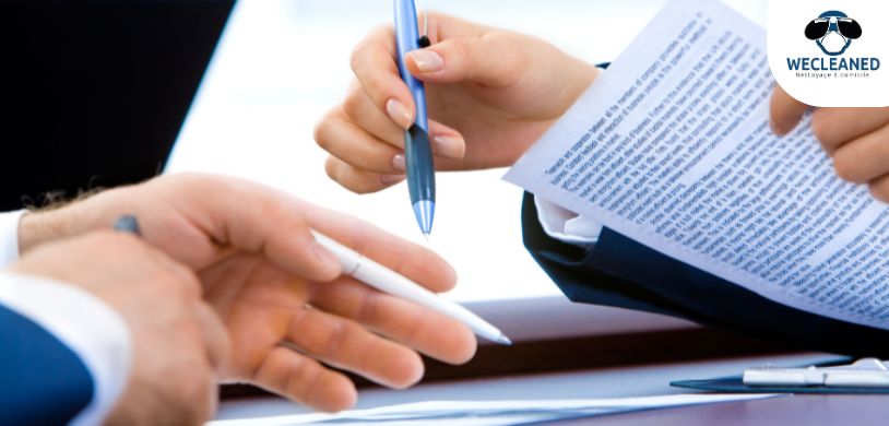 Contrat de nettoyage de bureaux