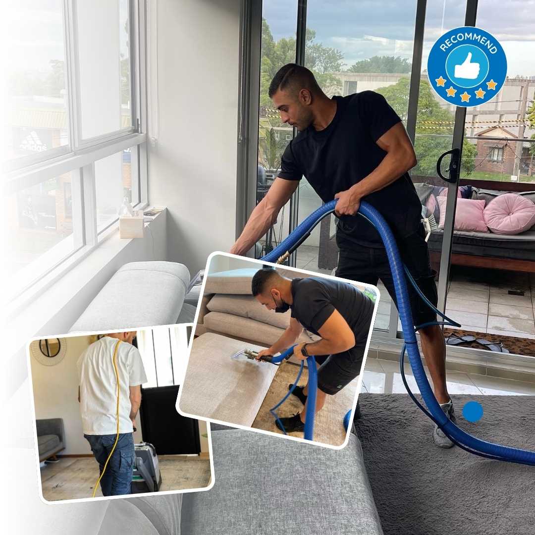 Équipe WeCleaned en intervention de nettoyage à domicile